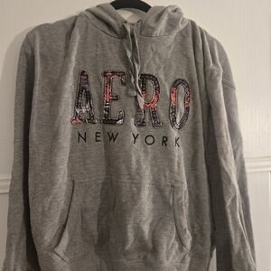 Aeropostale Gray New York Hoodie